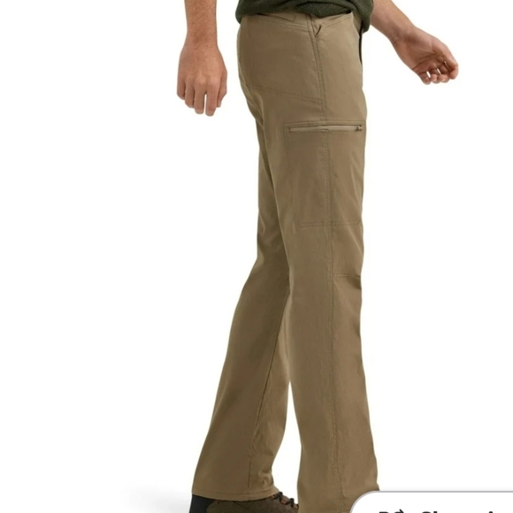 Wrangler Outdoor All Terrain Cargo Pants Size 36x30 - Khaki Gray Hiking - Picture 2 of 9